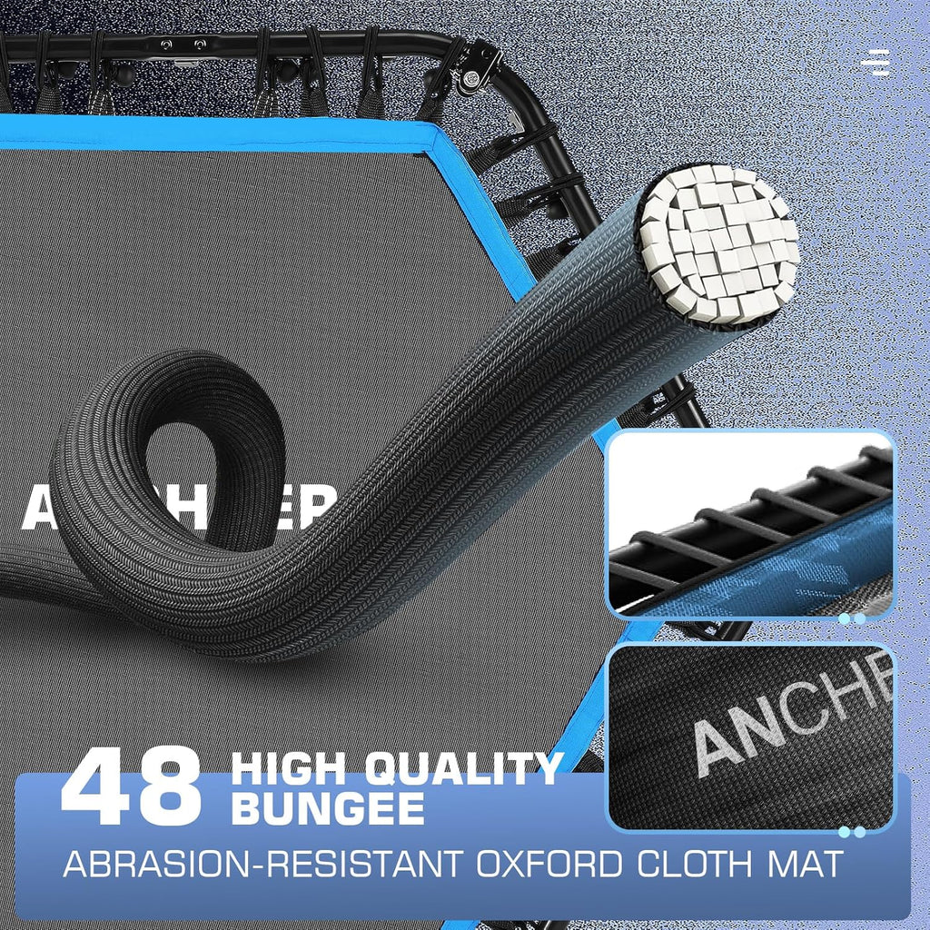 ANCHEER Foldable Mini Trampoline with Bungees and Foam Handle Y98839