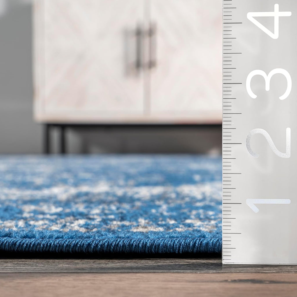 nuLOOM Verona Vintage Persian Area Rug, 10x14, Dark Blue C8809