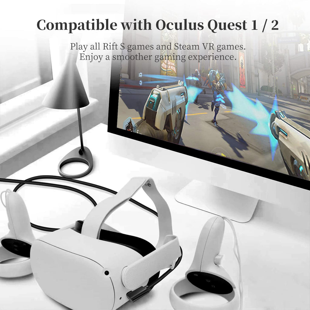 Link Cable for Oculus Quest 3/Quest 2, USB 3.0 to USB C, 16FT N90443