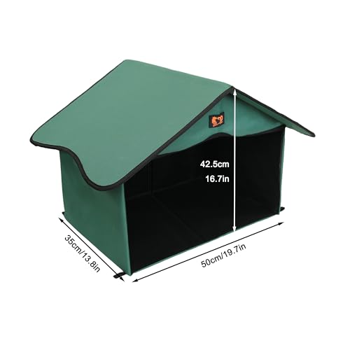Outdoor Cat House Waterproof Pet Shelter for Feral Cats X13636