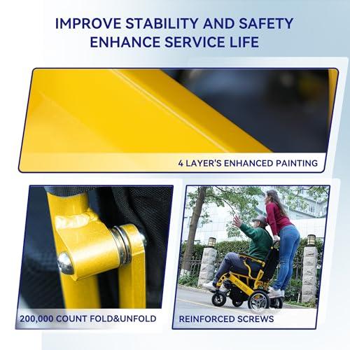 Intelligent Folding Electric Wheelchair for Adults, Lightweight Portable W50369