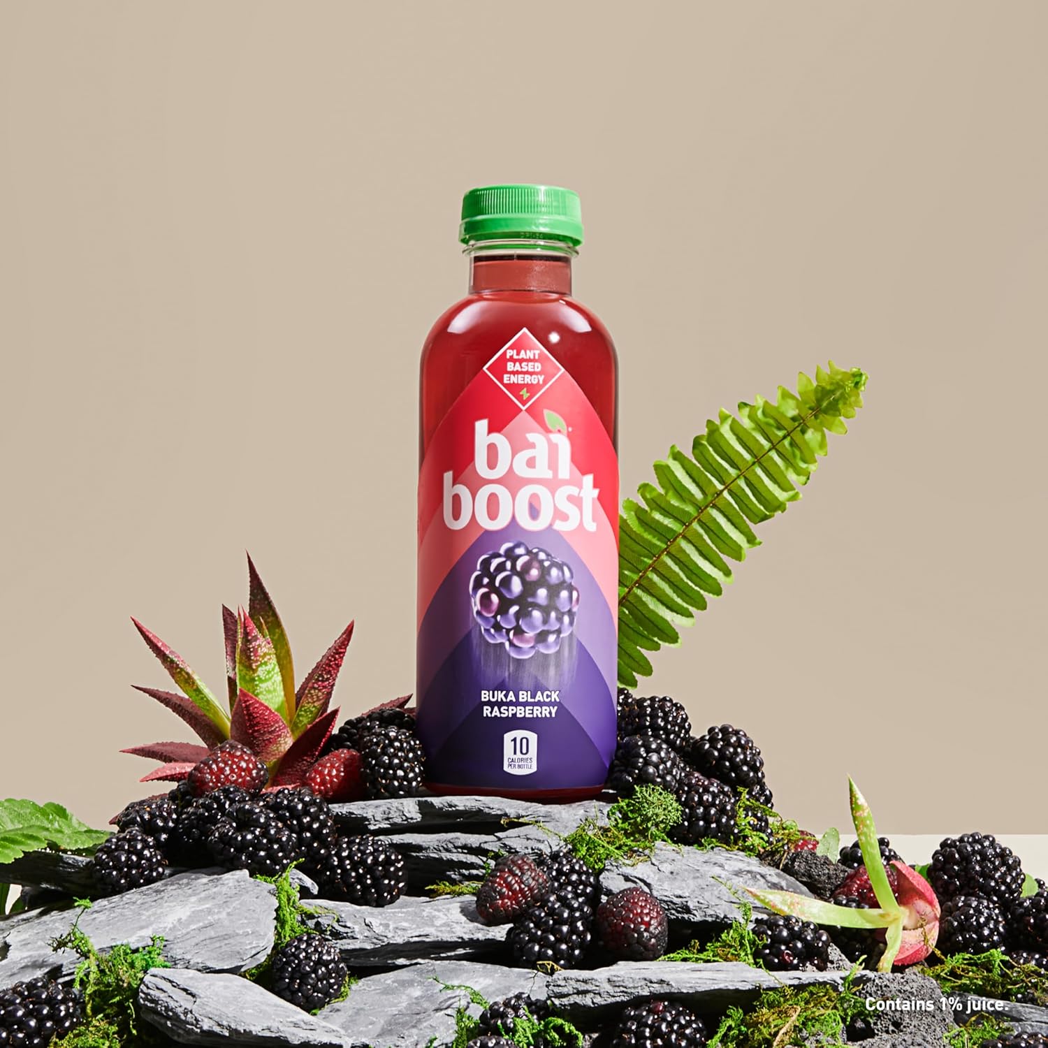 Bai Boost Buka Black Raspberry Antioxidant Beverage, 18 fl oz, 6-Pack M1941