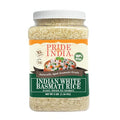 Pride Of India - Extra Long Indian Golden Basmati Rice - Healthy Parboiled Sella Grain, 1.5 Pound Jar