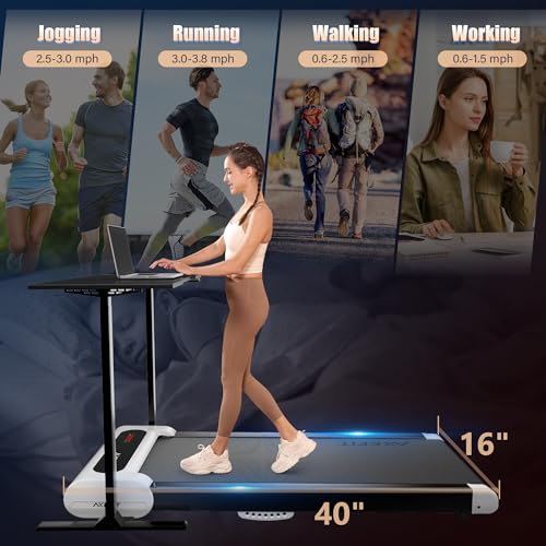 Walking Pad Treadmill 2 in 1 for Home Office, Quiet Portable with Remote Control W700619