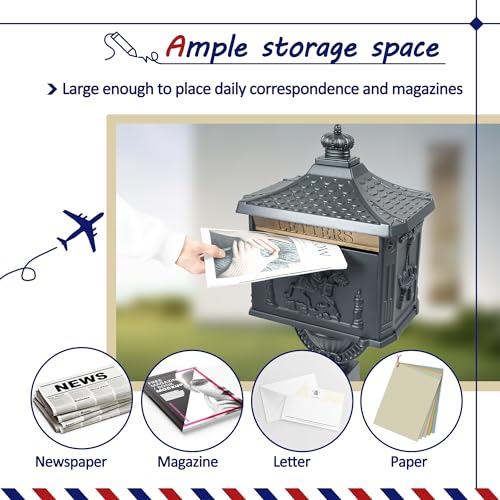 Architectural Mailboxes Oasis 360 Locking Parcel Mailbox, Cast Aluminum, White M59005