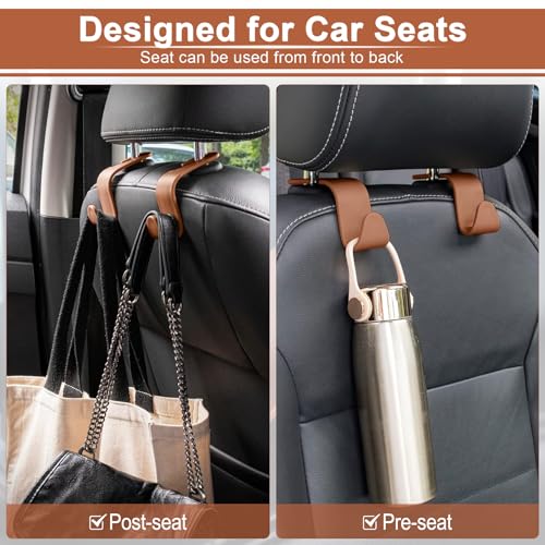 LivTee Car Seat Headrest Hook, 4-Pack V49503