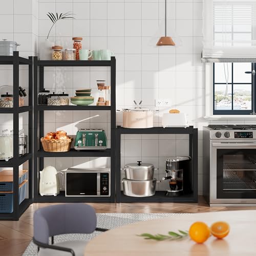 Raybee Storage Shelves Heavy Duty 4 Tier Metal Garage Shelving J357976