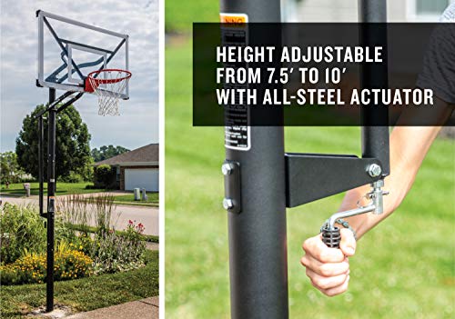Silverback NXT 54" and 60" In-Ground Basketball Hoops with Adjustable-Height Goal Y548217