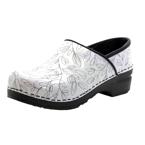 BJORK Swedish Comfort Women's Professional Printed Leather Clogs