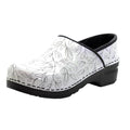 BJORK Swedish Comfort Women's Professional Printed Leather Clogs