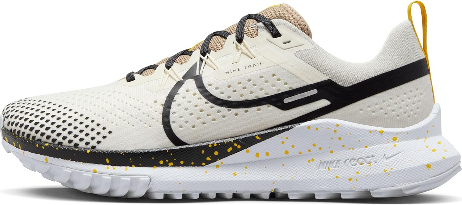Nike Pegasus Trail 4 Men's Trail Running Shoes (DJ6158-100, Pale Ivory/Khaki/White/Black) Size 8