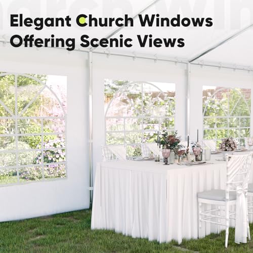 Quictent 20x20 Party Tent Heavy Duty Outdoor Canopy with Storage Bags M75972