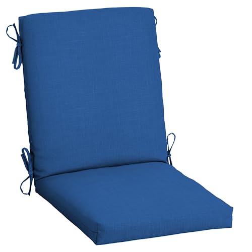 ARDEN Outdoor Dining Chair Cushion 20 x 20 in Weather-Proof Fade Resistant Sapphire Blue J523