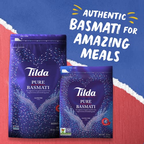 Tilda Pure Basmati Rice, 10-Pound Resealable Bag M41679