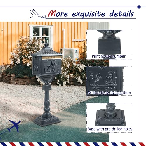 Architectural Mailboxes Oasis 360 Locking Parcel Mailbox, Cast Aluminum, White M59005