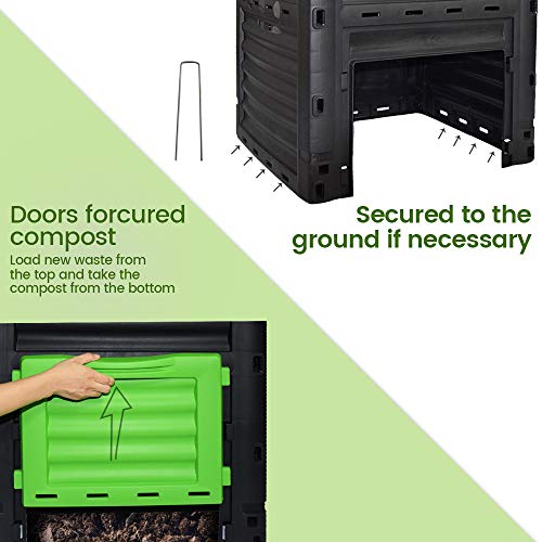 80 Gallon Garden Compost Bin BPA Free Material Y819451