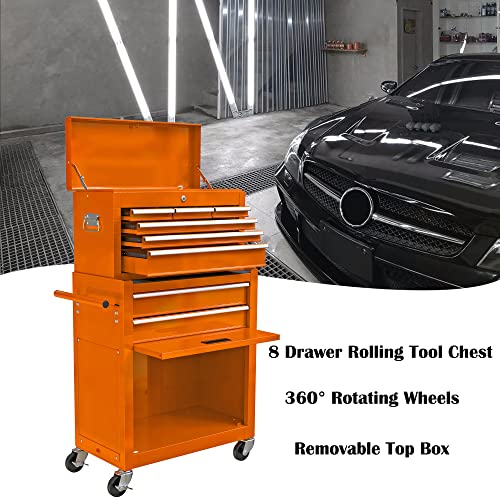 5-Drawer Rolling Tool Cart with Wheels, Black V51953