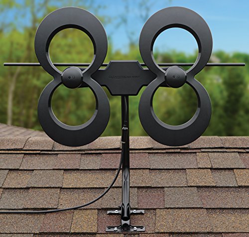 Antennas Direct ClearStream 2MAX Indoor Outdoor TV Antenna, 60+ Mile Range, 4K 8K UHD B488885