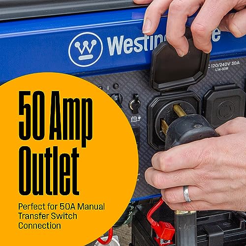 Westinghouse 12500 Watt Dual Fuel Portable Generator, Remote Electric Start A53997