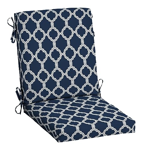 ARDEN Outdoor Dining Chair Cushion 20 x 20 in Weather-Proof Fade Resistant Sapphire Blue J523