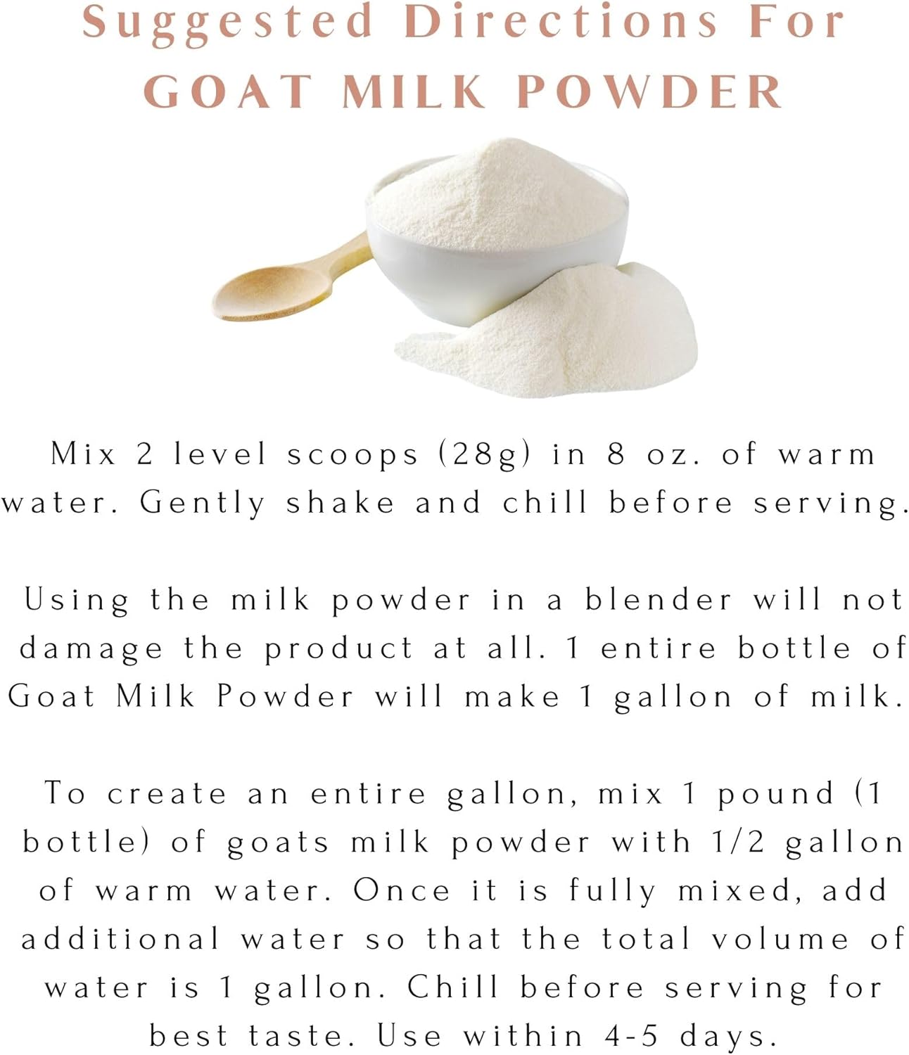 Mt. Capra Whole Goat Milk Powder, Non-GMO Grass-Fed, Creamy, 1 lb Y970