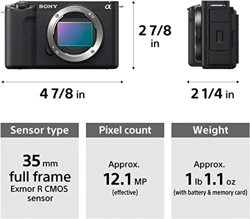 Sony Alpha ZV-E1 Full-Frame Mirrorless Vlog Camera - Black (Renewed) R71177