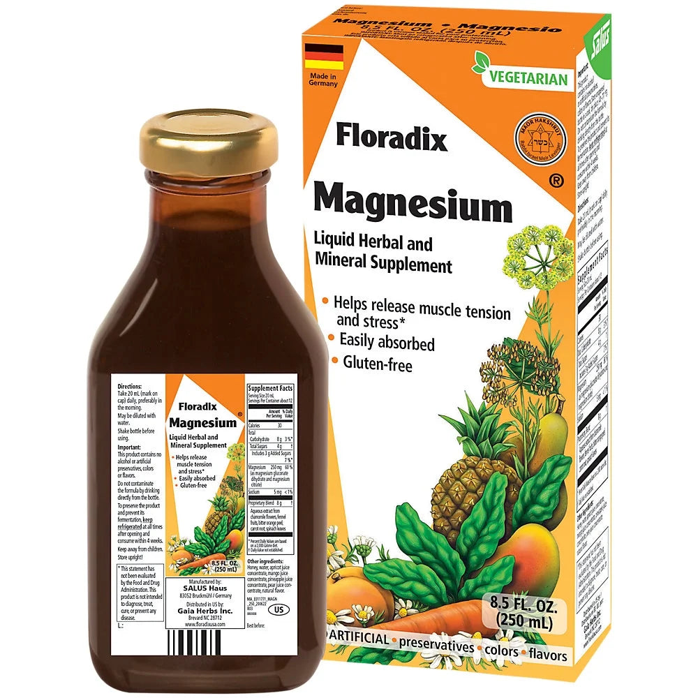 Floradix Magnesium Liquid Supplement, 8.5 fl oz R913171