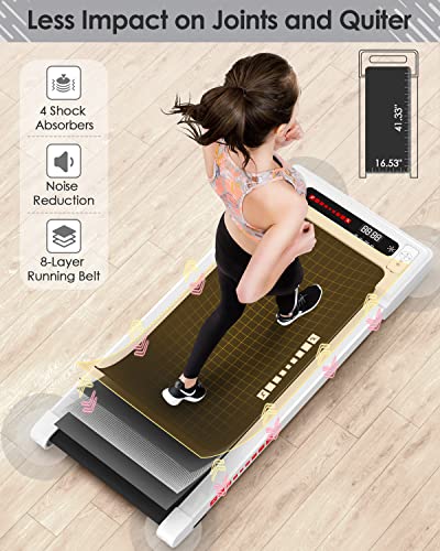 Walking Pad Under Desk Treadmill 2 in 1 with Remote Control, 265 lbs Capacity G28245