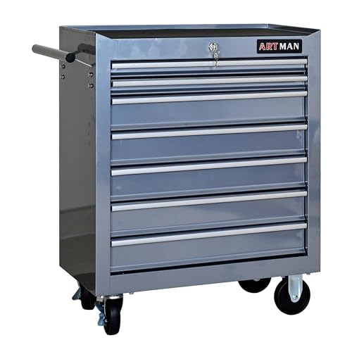 5-Drawer Rolling Tool Cart with Wheels, Black V51953
