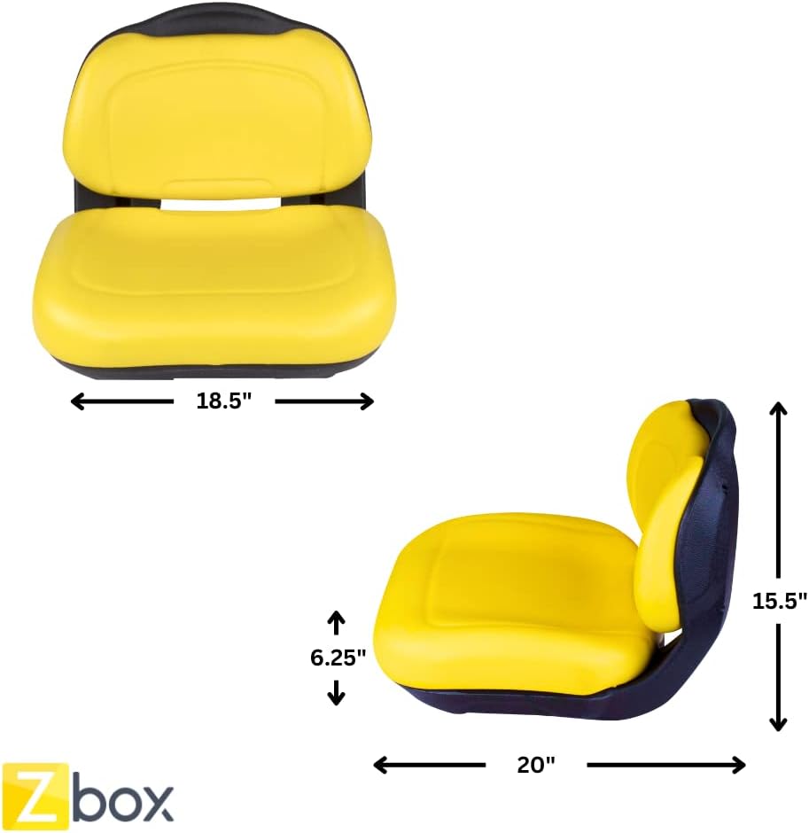 Yellow Tractor Seat AUC13500 Fits John Deere Riding Lawn Mower X2173
