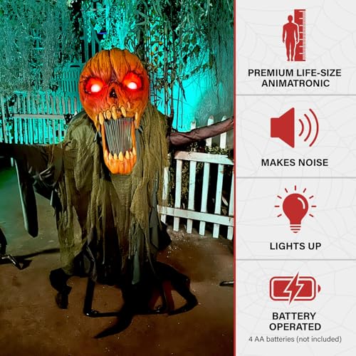 Haunted Hill Farm 5.9 ft Animatronic Lurching Woman by Tekky S393