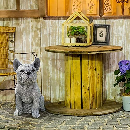 Meditation Sitting Dachshund Dog Statue Resin Garden Decor E542