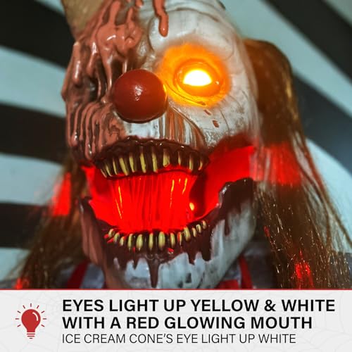 Haunted Hill Farm Soul Sucker Demon Reaper with Child by Tekky, Motion-Activated Halloween Animatronic Q202293
