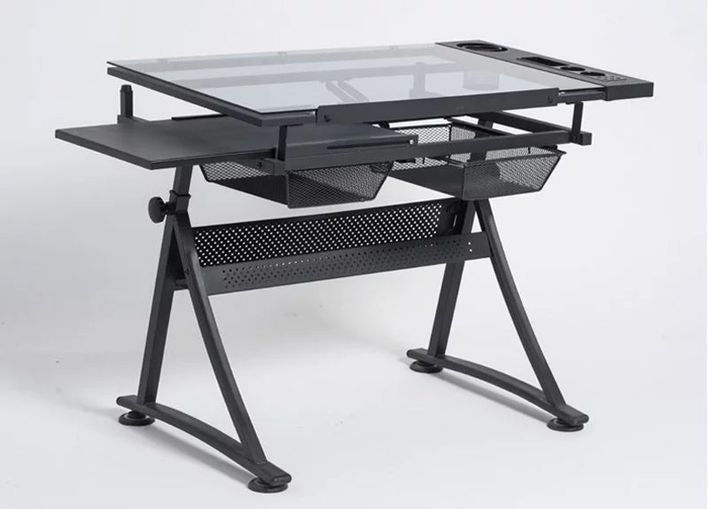 TECHTONGDA Adjustable Drafting Table Tattoo Stencil Glass Desk X62803