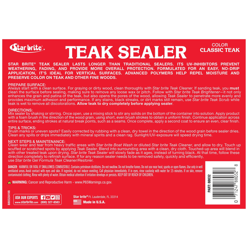 STAR BRITE Teak Sealer Classic 32 OZ T959
