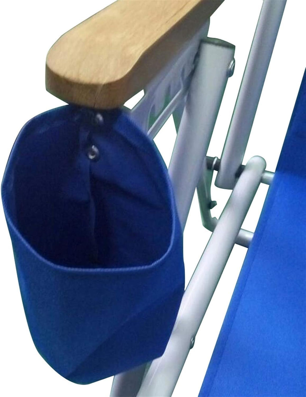 Folding Beach Chair for Adults with Cup Holder and Storage Pouch J57311