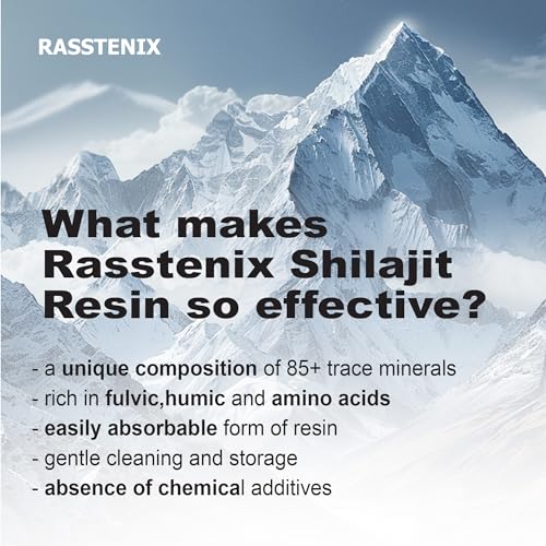 Shilajit Pure Himalayan Organic Resin - 500mg with Fulvic Acid & Trace Minerals C98133