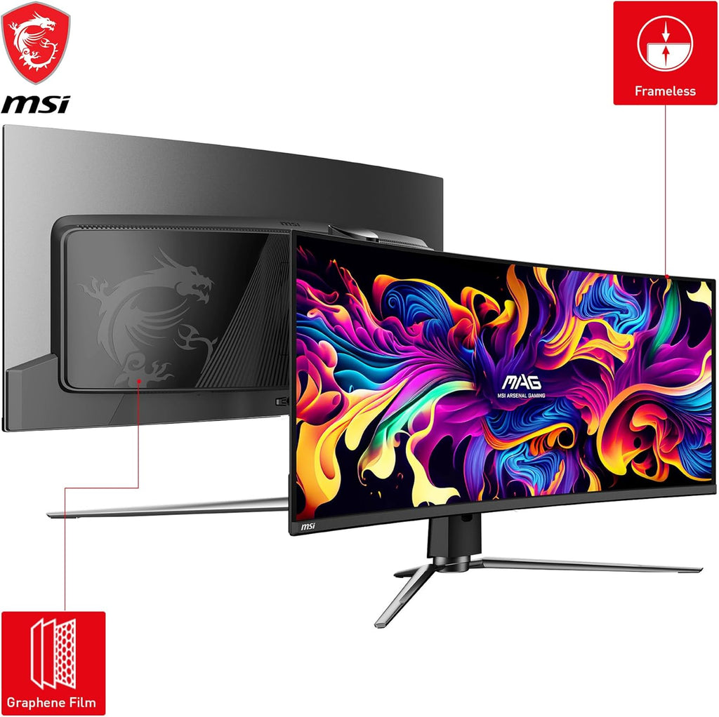 MSI MPG 341CQPX QD-OLED 34-inch Curved Gaming Monitor, 240Hz, UWQHD U49241