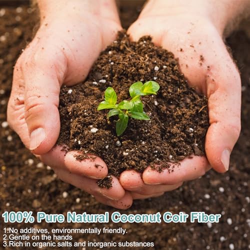 Coco Coir Bricks for Plants, Natural Organic Compressed Fiber, 4 Pack N9981