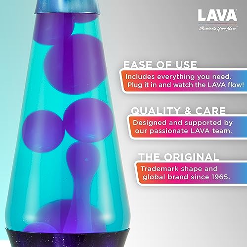 Lava® Lamp 14.5" Aurora Borealis Purple Wax Blue Liquid O161124
