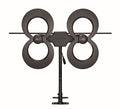 Antennas Direct ClearStream 2MAX Indoor Outdoor TV Antenna, UHF VHF, Multi-Directional, 60+ Mile Range, 4K 8K UHD NEXTGEN TV – w/ 20-inch Mast (Black)