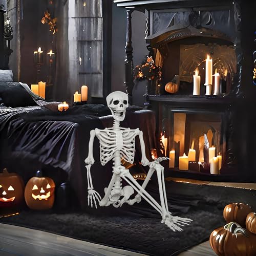 Halloween Life Size Skeleton with Movable Joints for Party Decoration X354