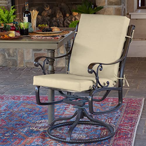 ARDEN Outdoor Dining Chair Cushion 20 x 20 in Weather-Proof Fade Resistant Sapphire Blue J523