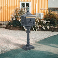 Architectural Mailboxes Oasis 360 Locking Parcel Mailbox | Cast Aluminum | Rust-Resistant | Retro Mid-Century Style (White)