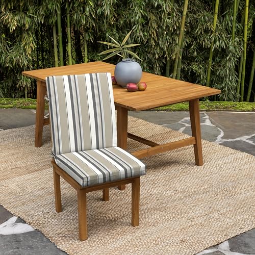 ARDEN Outdoor Dining Chair Cushion 20 x 20 in Weather-Proof Fade Resistant Sapphire Blue J523