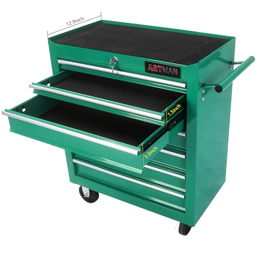 5-Drawer Rolling Tool Cart with Wheels, Black V51953