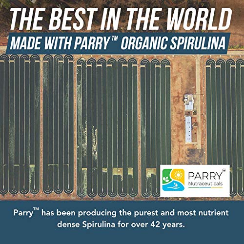 Organic Spirulina Powder by Parry® - Non-Irradiated, Vegan, 8 oz M2390