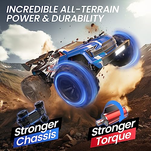 DEERC Fast Brushless RC Car for Adults, 1:16 4x4 Monster Truck U2411