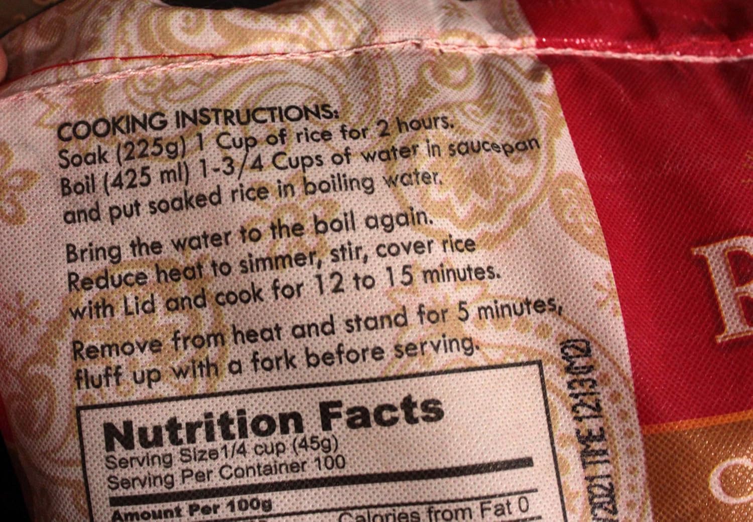 Royal Chef's Secret Basmati Rice 20 lbs W545981