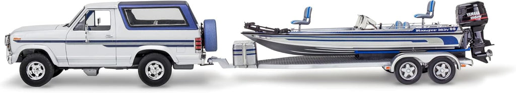 Revell 17242 '80 Ford Bronco w/Bass Boat & Trailer 1:24 Scale Model Kit G816236